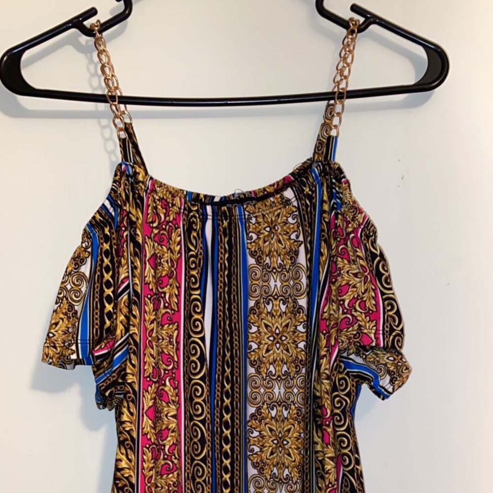 Womens blouse chain straps